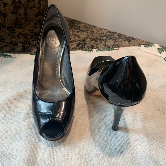 STUART WEITZMAN PATENT PEEP TOE HEELS ๐ - Picture 4 of 6
